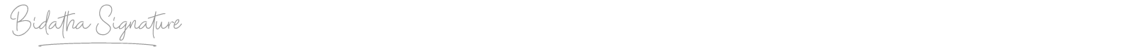 Bidatha Signature font preview